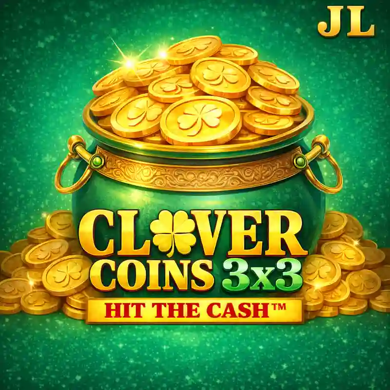 Clover Coins 3x3 Slot Game Banner